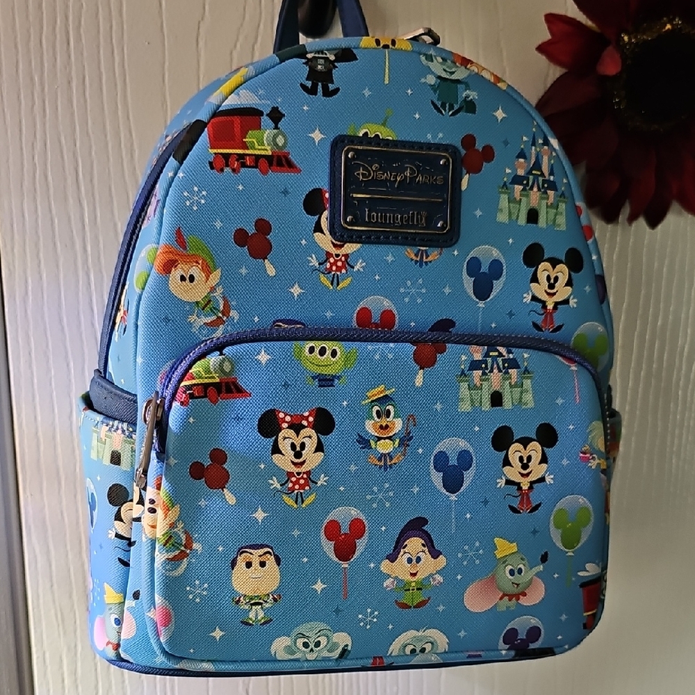 Loungefly Blue Disney Character Backpack